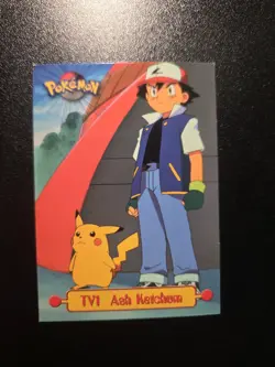 Topps 1999 Pokemon TV1 Ash Ketchum Nonfoil Card - Image 1