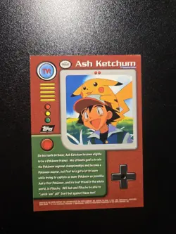 Topps 1999 Pokemon TV1 Ash Ketchum Nonfoil Card - Image 2
