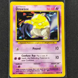 Drowzee - 49/102 - Common - Base Set - Pokemon Card - MP - Image 1
