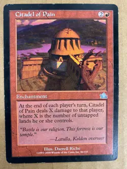 MTG 1x Citadel of Pain # 86 Prophecy Magic the Gathering Card x1 MP - Image 1