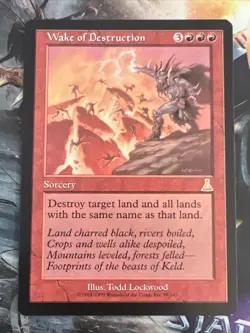 1x Wake of Destruction (99/143) Urza's Destiny LP MTG Magic the Gathering x1 MKE - Image 1