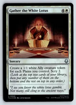 Gather the White Lotus FOIL MTG Magic the Gathering U Avatar: The Last Airbender - Image 1