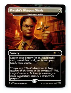 Dwight's Weapon Stash - Steelshaper's Gift, Magic MTG NM - Off Center Holo Stamp - Image 1