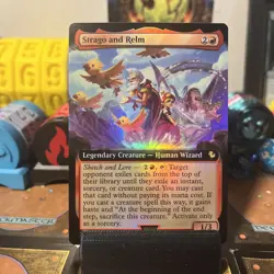 Strago and Relm Extended Art Foil - FIC 0155 NM - MTG Magic Rare - Image 1
