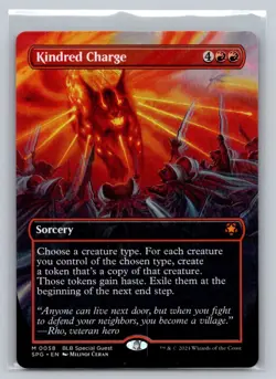 Kindred Charge (Borderless) 58 Mythic Special Guests Magic: The Gathering NM - Image 1