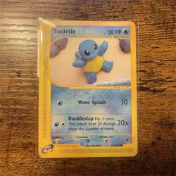 Pokemon TCG Squirtle 131/165 Expedition e-Reader Regular Common 50 HP 2002 - Image 1