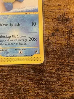 Pokemon TCG Squirtle 131/165 Expedition e-Reader Regular Common 50 HP 2002 - Image 5