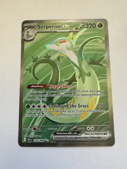 Serperior ex 156/086 Ultra Rare SV: Black Bolt Pokemon TCG NM - Image 1