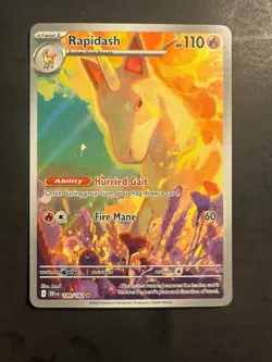 2025 Pokemon RAPIDASH DESTINED RIVALS 189 /182 ILLUSTRATION RARE holo full art - Image 1