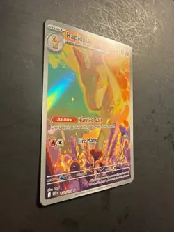 2025 Pokemon RAPIDASH DESTINED RIVALS 189 /182 ILLUSTRATION RARE holo full art - Image 2