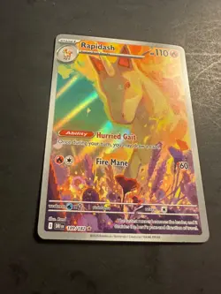 2025 Pokemon RAPIDASH DESTINED RIVALS 189 /182 ILLUSTRATION RARE holo full art - Image 4