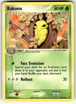 Kakuna 46/113 Uncommon Delta Species Pokemon Near Mint - Image 1