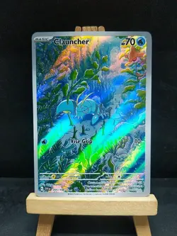 Clauncher 205/198 Scarlet & Violet Base Illustration Rare Full Art Pokemon - Image 1