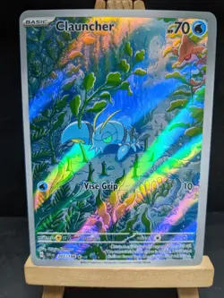 Clauncher 205/198 Scarlet & Violet Base Illustration Rare Full Art Pokemon - Image 2