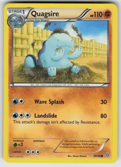 Quagsire 39/98 Common Ancient Origins Pokemon Heavily Played - Image 1