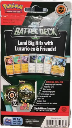 Pokemon TCG V Battle Deck Ampharos and Lucario 820650852282 - Image 2