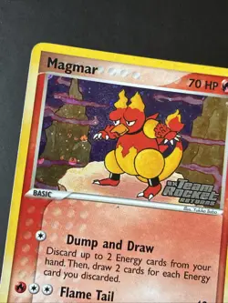 Pokemon TCG Magmar 44/109 EX Team Rocket Returns Reverse Holo Stamped LP - Image 3