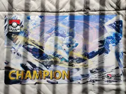 Pokemon TCG Alolan Vulpix League Cup CHAMPION Official Playmat Mat Play POKEMON - Image 1