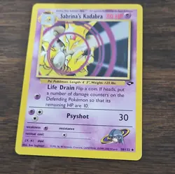 The Pokemon Company Pokemon TCG Sabrina's Kadabra 58/132 Gym Challenge Unc - Image 1