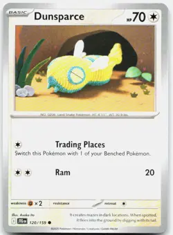 Dunsparce 120/159 Near Mint Journey Together Common Pokemon - Image 1