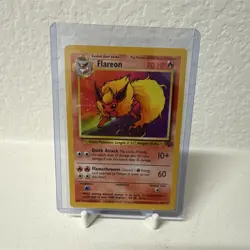 Flareon Pokemon Jungle Rare 19/64 Regular 70 HP Unlimited English Himeno - Image 1