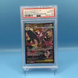 Pokemon 2025 Mega Lopunny EX 128 Full Art SIR Phantasmal Flames GEM MINT PSA 10 - Image 1