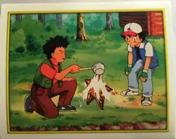 STICKERS POKEMON NEUF N°49 PIERRE ET SACHA MERLIN SERIE 2 DE 2000 - Image 1