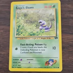 WotC Pokemon TCG Koga's Ekans 77/132 Gym Challenge Common - Image 1