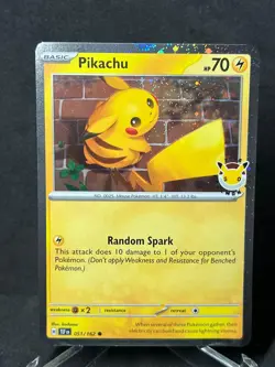 Pokemon Day 2026 Pikachu 051/162 Temporal Forces Stamped Cosmos Holo - Image 1