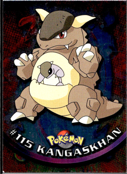 Kangaskhan #115 2000 Topps Pokemon Series 2 Foil Blue Logo - Image 1