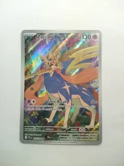 2025 Pokemon Phantasmal Flames PFL EN Zacian Full Art Illustration Rare #100/094 - Image 1