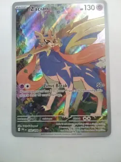 2025 Pokemon Phantasmal Flames PFL EN Zacian Full Art Illustration Rare #100/094 - Image 3