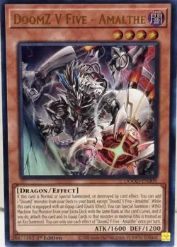 Yugioh! LP DoomZ V Five - Amalthe - DOOD-EN009 - Ultra Rare - 1st Edition Lightl - Image 1