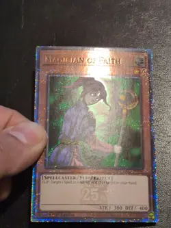 Yu-Gi-Oh QUARTER CENTURY RARE MAGICIAN OF FAITH RA03-EN090 1ST NM - Image 2