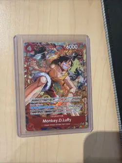 Monkey D. Luffy Alternate Art OP16-015 SR One Piece Time of Battle Eng Parallel - Image 1