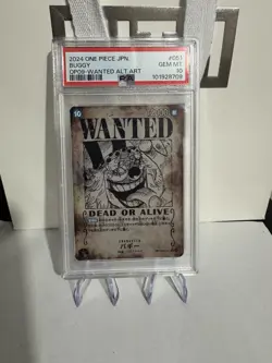 WANTED Alt Art Buggy One Piece 2024 OP09 Emperors/New World Japanese #051 PSA 10 - Image 1