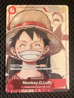 Monkey D Luffy P-001 Alternate Art Manga Promo 25th Collection Card - Image 1