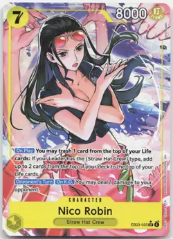 Nico Robin (Alternate Art) EB03-055 Extra Booster: One Piece Heroines Edition NM - Image 1