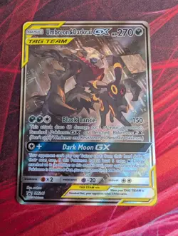Pokemon Umbreon & Darkrai Tag Team GX SM241 Black Star Promo Card - Image 1