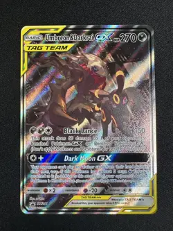 Pokemon TCG Sun & Moon Black Star Promo Umbreon & Darkrai GX SM241 Tag Team - Image 1