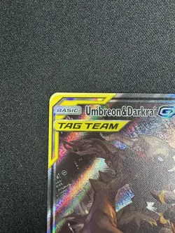 Pokemon TCG Sun & Moon Black Star Promo Umbreon & Darkrai GX SM241 Tag Team - Image 3