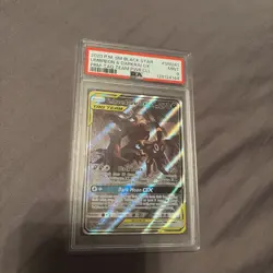 2020 Pokemon TCG Umbreon & Darkrai GX SM241 Tag Team Black Star Promo PSA 9 Mint - Image 1