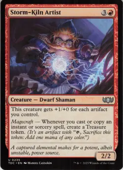 Storm-Kiln Artist U Commander: Tarkir: Dragonstorm 235 Near Mint MTG - Image 1
