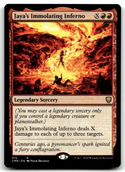 MTG Jaya's Immolating Inferno R Commander Legends 415 LP - Image 1