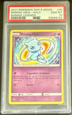 Pokemon TCG Shining Legends Shining Mew PSA 10 - Image 1