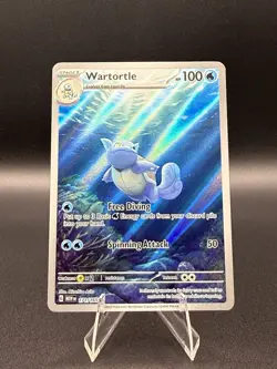 2023 Pokemon Mew EN 151 Wartortle 171/165 Illustration Rare NM - Image 1