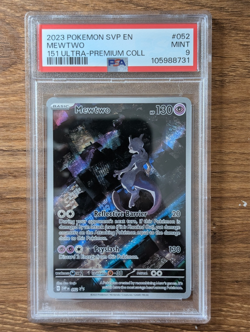 2023 Pokemon 151 SVP EN PSA 9 Mewtwo EX #052 Ultra Premium UPC Black Star Promo - Image 1