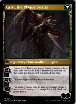 Grist, Voracious Larva 251 Mythic Modern Horizons 3 Magic: The Gathering LP - Image 2