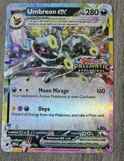 Umbreon Ex Stamped Pokemon Prismatic Evolutions Promo Surprise Box 60/131! - Image 1