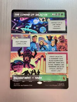The Coming Of Galactus - 307 - MTG: Marvel Super Heroes - Showcase -Mythic -FOIL - Image 1